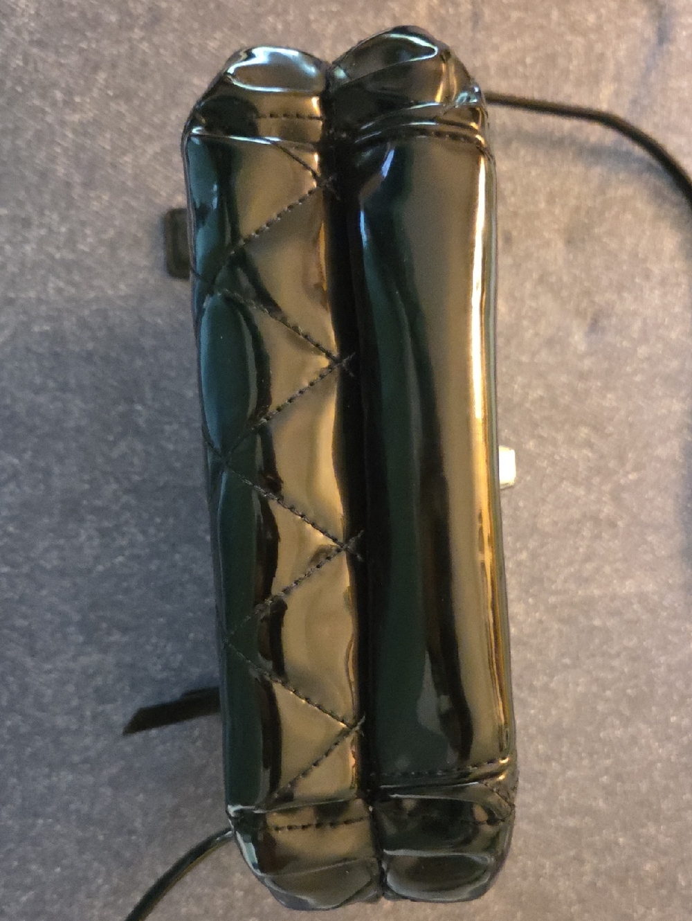 Vintage Coach Poppy Black Patent Leather Adjustable Crossbody Bag - Picture 5 of 9